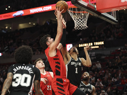 Spurs Trail Blazers Basketball