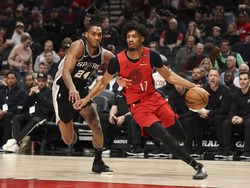 Spurs Trail Blazers Basketball