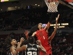 Spurs Trail Blazers Basketball