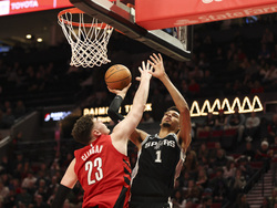 Spurs Trail Blazers Basketball