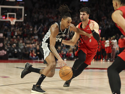 Spurs Trail Blazers Basketball