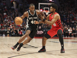 Spurs Trail Blazers Basketball