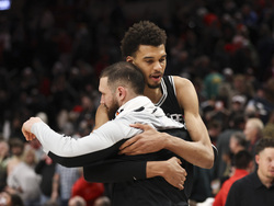 Spurs Trail Blazers Basketball
