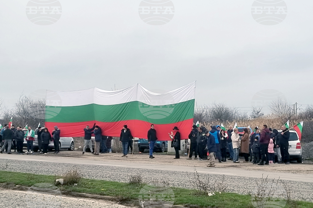 Плевен - протест - блокада на път