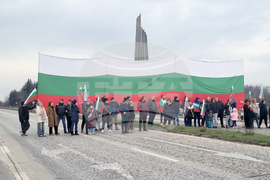 Плевен - протест - блокада на път