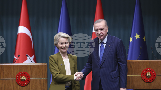 Ердоган и Фон дер Лайен изразиха желание за тясно сътрудничество за преодоляване на напрежението в Иран и региона 