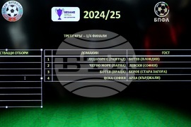 Футбол - Купа на България - жребий