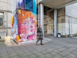 Бургас - училище - графити инициатива