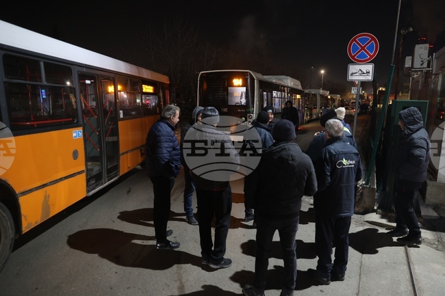 Градски транспорт - служители - протест