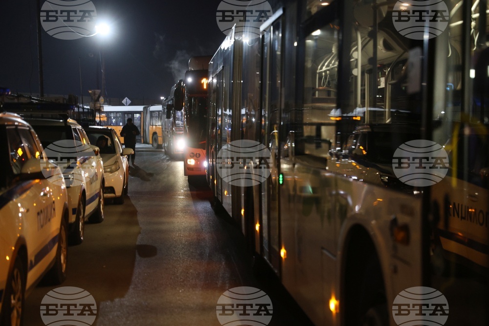 Градски транспорт - служители - протест