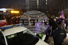 Градски транспорт - служители - протест