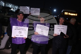 Градски транспорт - служители - протест