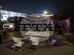 Градски транспорт - служители - протест