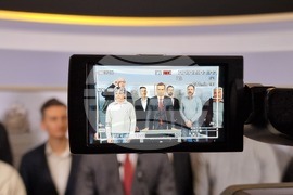 Столична община - Васил Терзиев - представители на КНСБ - Столичен автотранспорт - брифинг