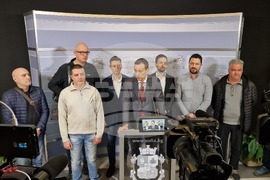 Столична община - Васил Терзиев - представители на КНСБ - Столичен автотранспорт - брифинг