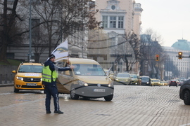 Таксиметрови шофьори  - протест