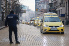 Таксиметрови шофьори  - протест