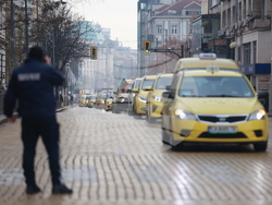 Таксиметрови шофьори  - протест