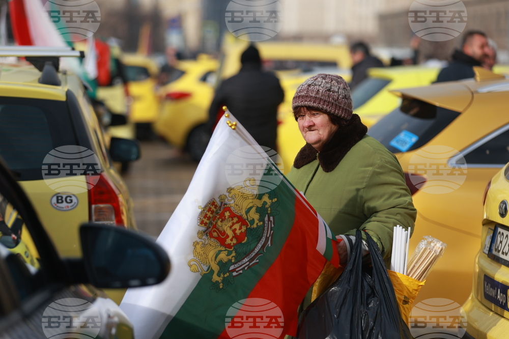 Таксиметрови шофьори  - протест