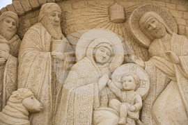 Бургас - „Пясъчно Рождество" -  скулптура