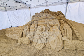 Бургас - „Пясъчно Рождество" -  скулптура