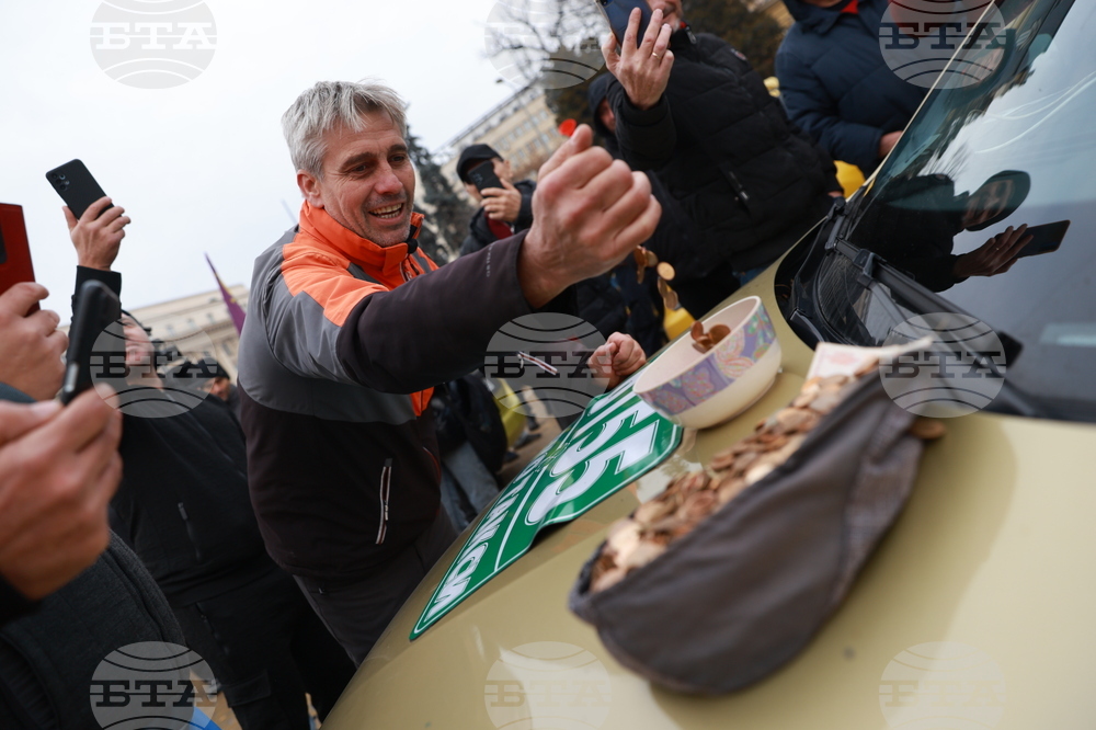 Таксиметрови шофьори  - протест