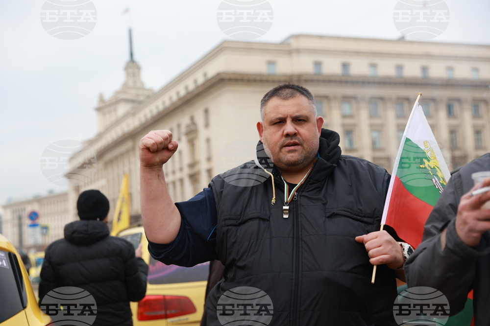 Таксиметрови шофьори  - протест