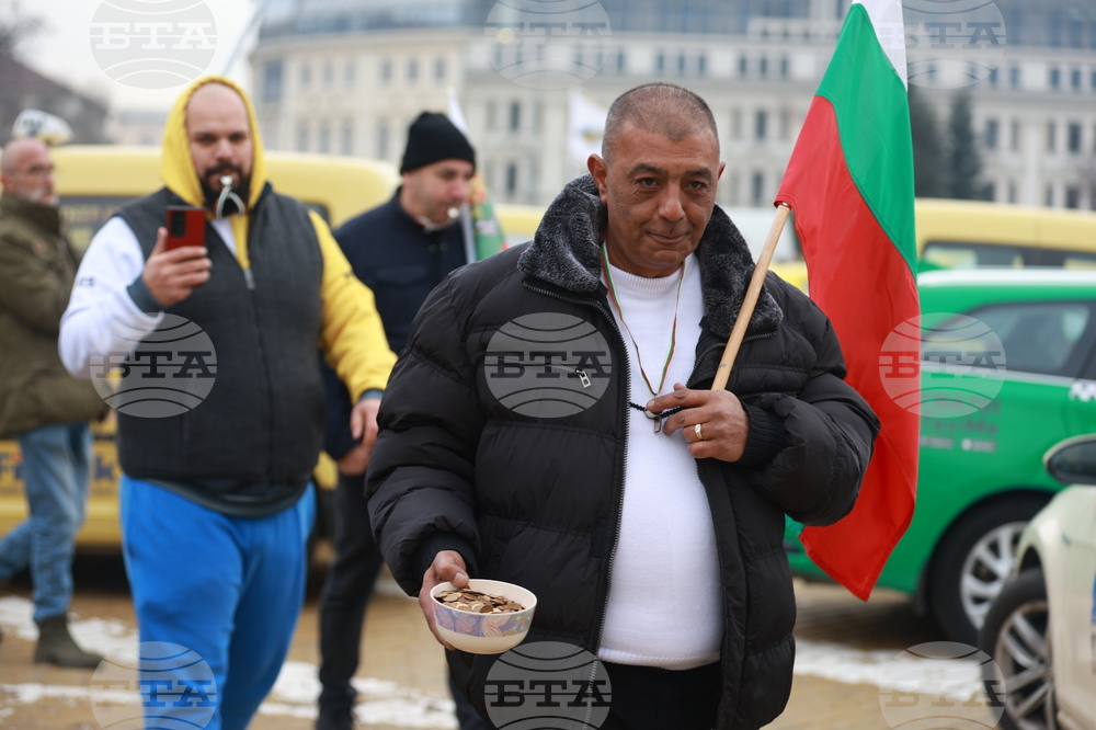 Таксиметрови шофьори  - протест