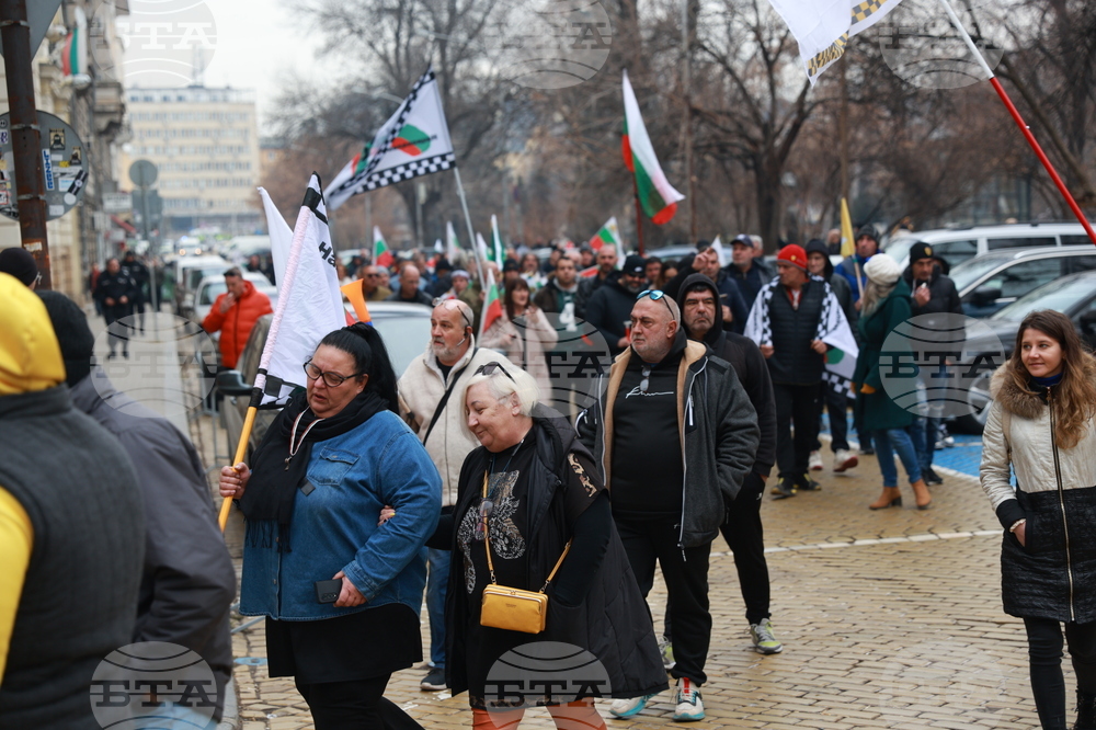 Таксиметрови шофьори  - протест