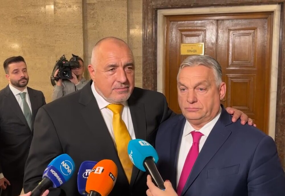 GERB Leader Borissov Meets with Hungarian Prime Minister Orban