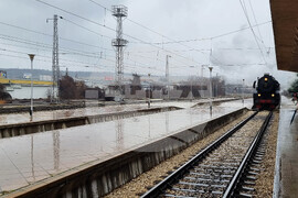 Плевен - коледен влак - Дядо Коледа