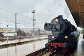 Плевен - коледен влак - Дядо Коледа