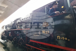 Плевен - коледен влак - Дядо Коледа