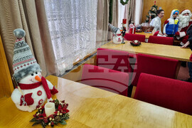 Плевен - коледен влак - Дядо Коледа