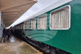 Плевен - коледен влак - Дядо Коледа