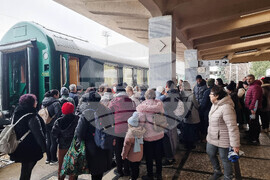 Плевен - коледен влак - Дядо Коледа