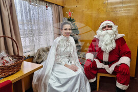 Плевен - коледен влак - Дядо Коледа