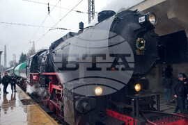 Плевен - коледен влак - Дядо Коледа