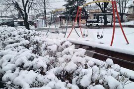 Разград - зима - обстановка