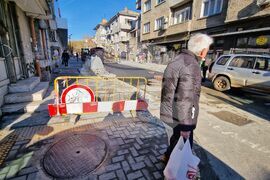 Бургас - улица - ремонт