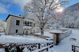Село Широка лъка - зима - изглед