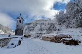 Село Широка лъка - зима - изглед