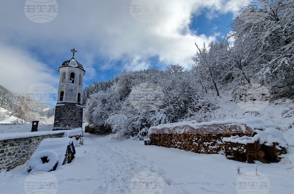 Село Широка лъка - зима - изглед
