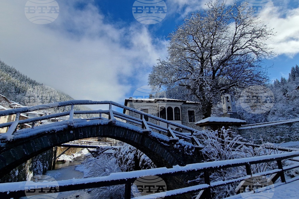 Село Широка лъка - зима - изглед