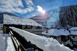 Село Широка лъка - зима - изглед