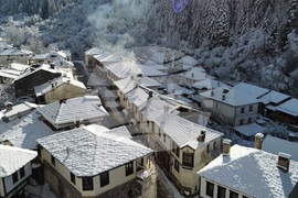 Село Широка лъка - зима - изглед