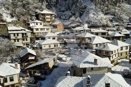 Село Широка лъка - зима - изглед