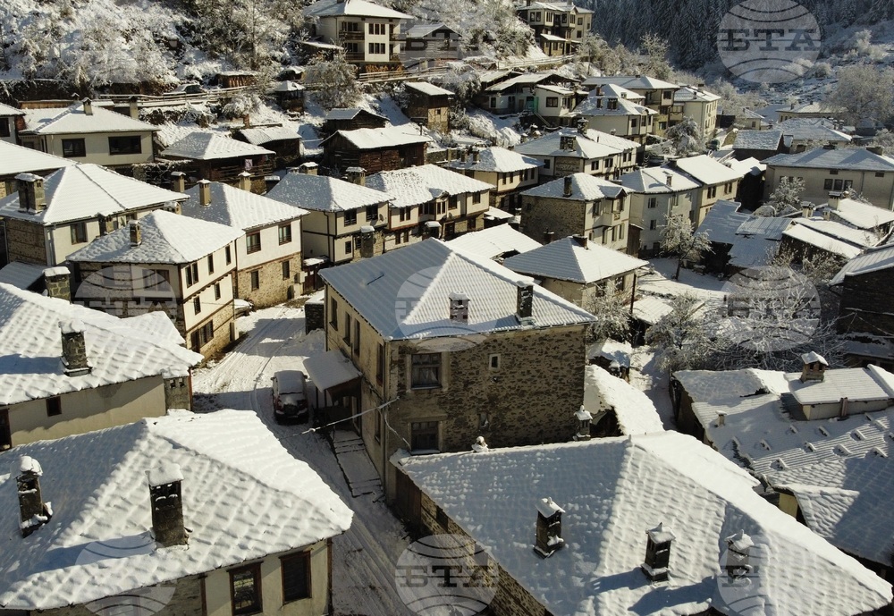 Село Широка лъка - зима - изглед