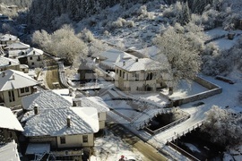 Село Широка лъка - зима - изглед