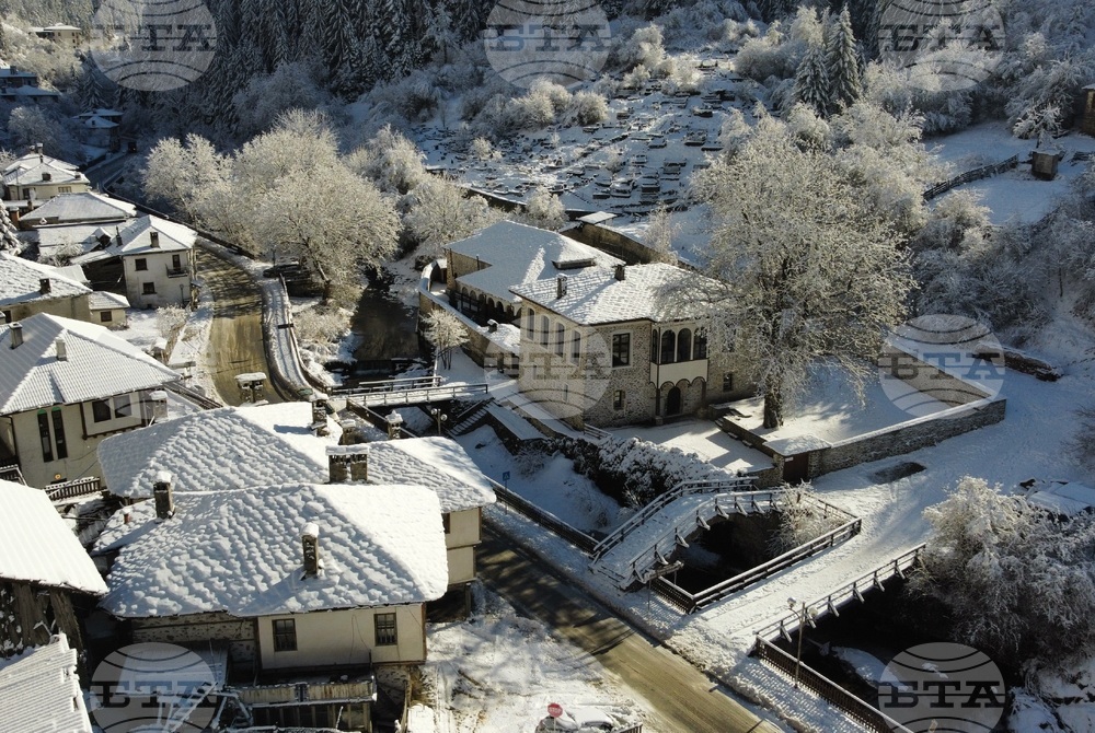 Село Широка лъка - зима - изглед